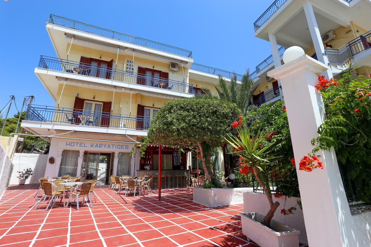 Hotel Karyatides Agia Marina  Dış mekan fotoğraf